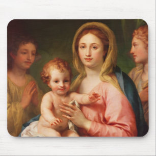 Madonna and Child with Two Angels, 1770-73 Mouse Mat