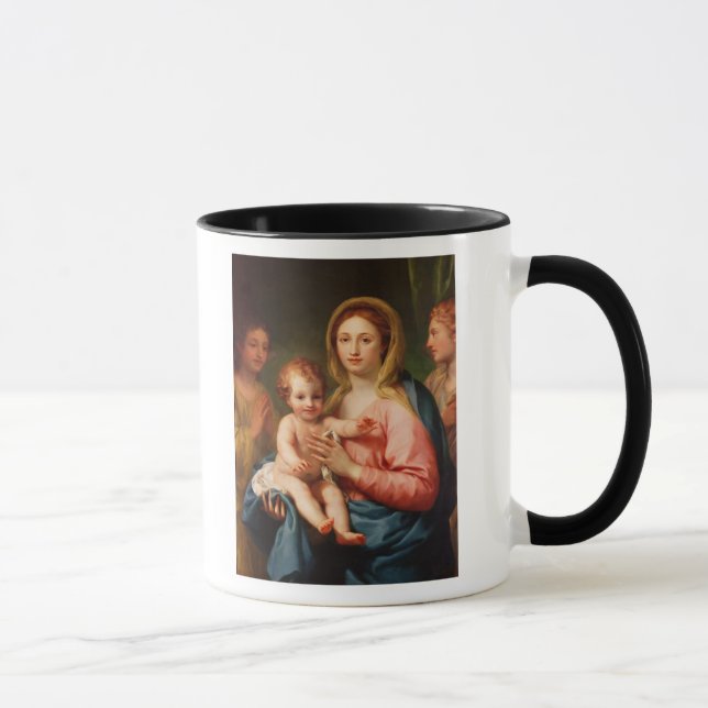 Madonna and Child with Two Angels, 1770-73 Mug (Right)