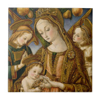 Madonna and Child with Two Angels