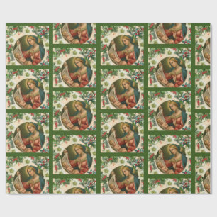 Madonna and Holy Child Religious Christmas Wrapping Paper