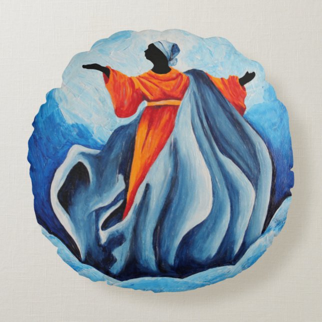 Madonna assumption - Sanctissima 2008 Round Cushion (Front)