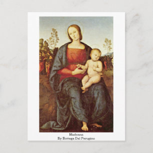 Madonna By Bottega Del Perugino Postcard