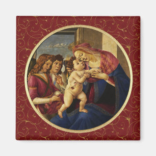 Madonna by Botticelli. Fine Art Christmas Gift  Magnet