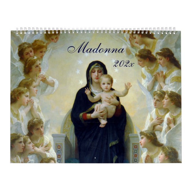 Madonna by Bouguera  Calendar (Cover)