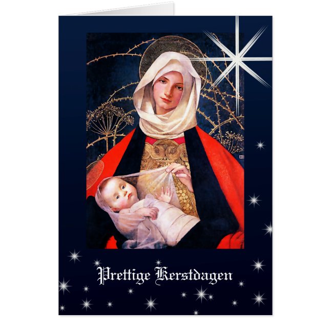 Madonna by Marianne Stokes. Dutch Christmas Cards (Front)