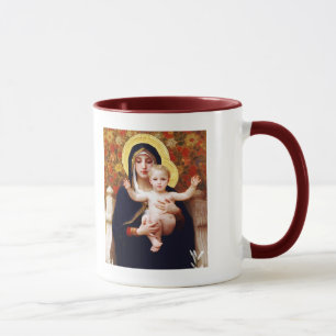 Madonna by W.Bouguereau.Fine Art Christmas Gift Mug