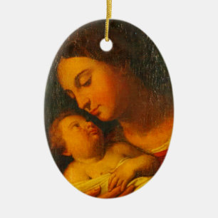 Madonna & Child - Anton Raphael Mengs Ceramic Tree Decoration
