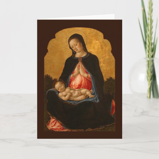 Madonna & Child art greeting card (Front)
