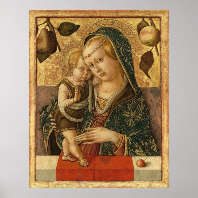 Madonna & Child - Carlo Crivelli Fine Art Poster (Front)