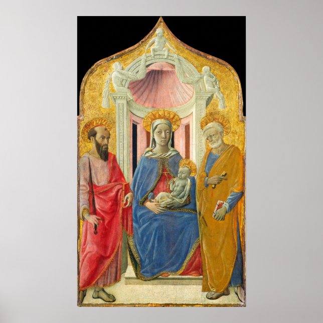 Madonna & Child - Domenico Bartolo Fine Art Poster (Front)