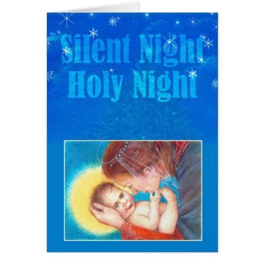 madonna & child magical christmas card
