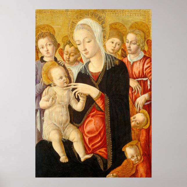 Madonna & Child Matteo di Giovanni Fine Art Poster (Front)