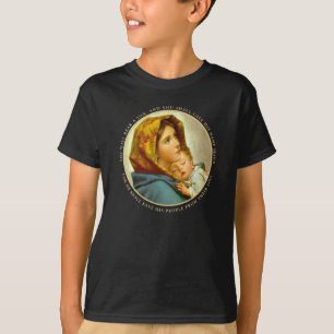 Madonna & Child Traditional Religious Christmas T-Shirt