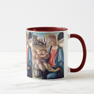 Madonna & Child Two Angels Botticelli Fine Art Mug