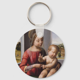 Madonna & Child with John the Baptist Key Ring