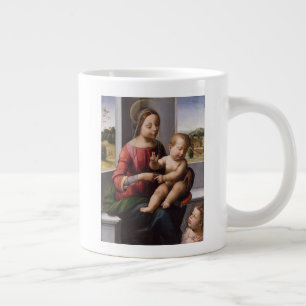 Madonna & Child with John the Baptist Large Coffee Mug