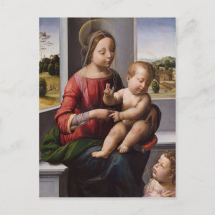 Madonna & Child with John the Baptist Postcard