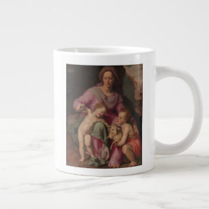 Madonna & Child with Saint John the Baptist Large Coffee Mug