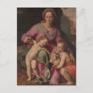 Madonna & Child with Saint John the Baptist Postcard
