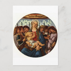 Madonna & Child with Singing Angels by Botticelli  Postcard