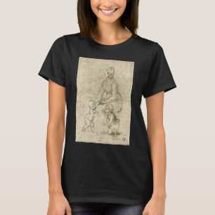 Madonna, Christ and Saint John Baptist by Rapahel T-Shirt