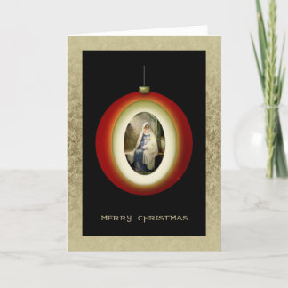 Madonna Christmas Ornament Card