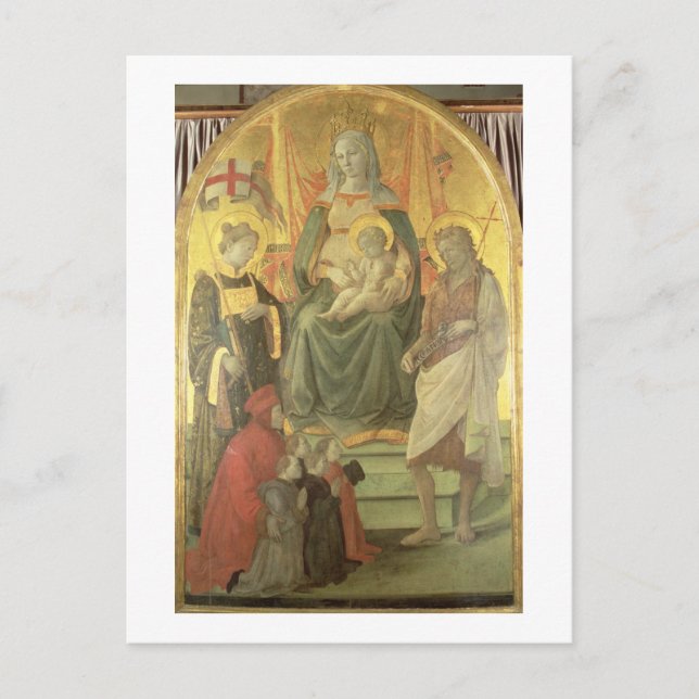 Madonna del Ceppo, 1453 (and detail 62016) Postcard (Front)
