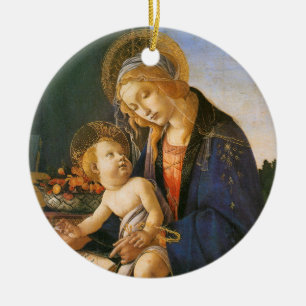 Madonna del Libro Botticelli Christmas Ornament