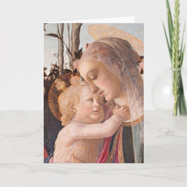 Madonna del Magnificat holding Baby Jesus Card (Front)