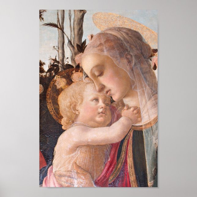 Madonna del Magnificat holding Baby Jesus Poster (Front)