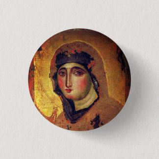 Madonna del Rosario - 6th century 3 Cm Round Badge