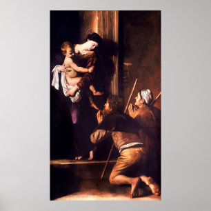 Madonna di Loreto by Caravaggio (c 1604-06) Poster