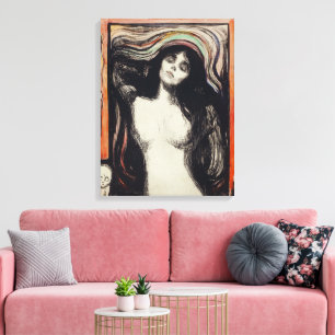 Madonna Edvard Munch Canvas Print