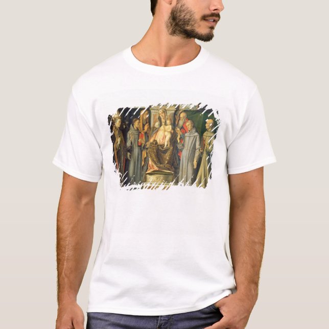 Madonna Enthroned, 1480 (oil on panel) T-Shirt (Front)