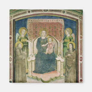 Madonna Enthroned with St. Francis of Assisi Magnet
