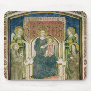 Madonna Enthroned with St. Francis of Assisi Mouse Mat