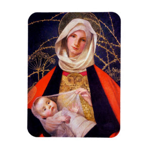 Madonna Holding Child Magnet