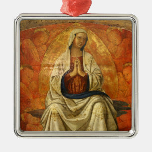 Madonna in Gloria (Virgin Mary Enthroned) Metal Tree Decoration