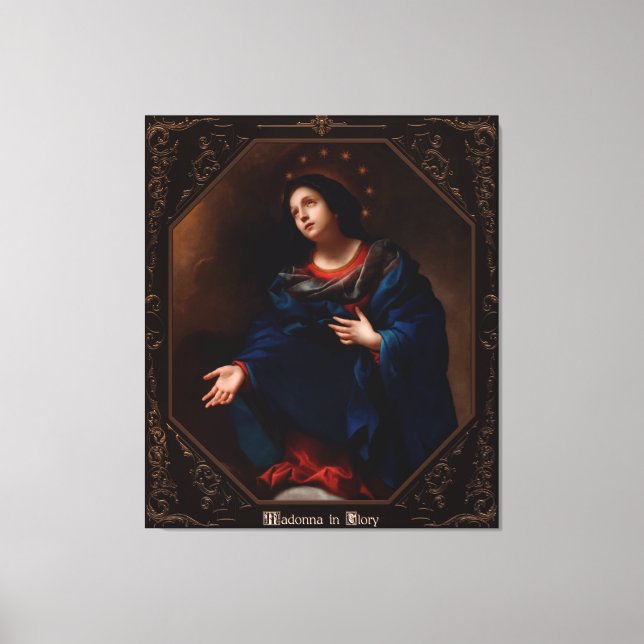 Madonna in Glory by Carlo Dolci Canvas Print (Front)