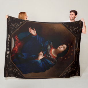 Madonna in Glory by Carlo Dolci Fleece Blanket