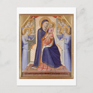 Madonna in Glory, c.1315 (tempera on panel) Postcard