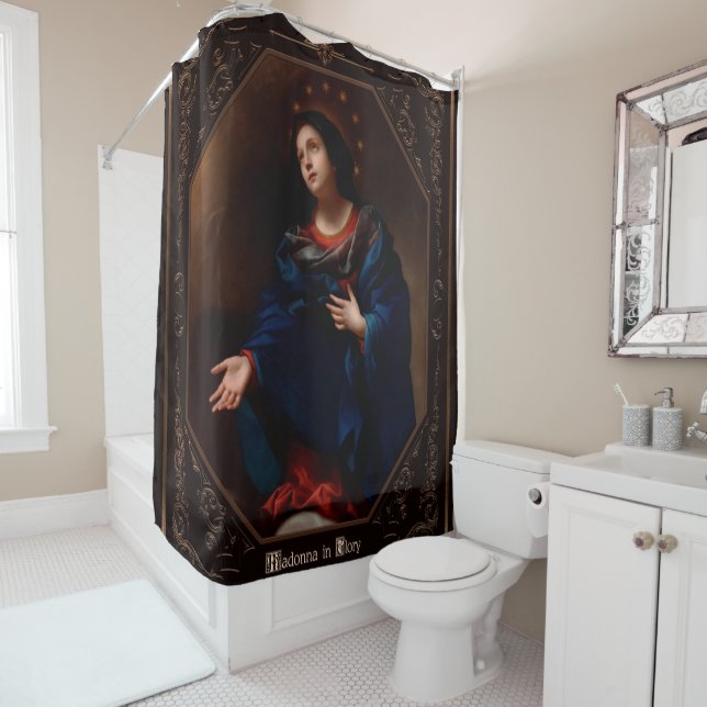 Madonna in Glory Shower Curtain (In Situ)