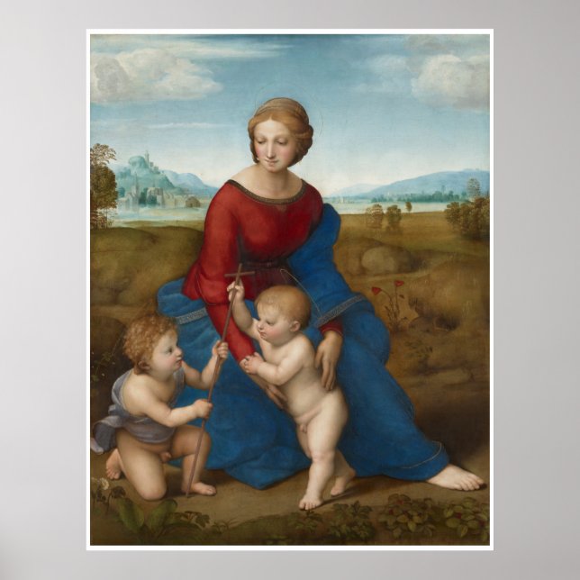 Madonna in Meadow Raphael Sanzio Poster (Front)