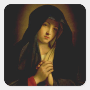 Madonna in Sorrow Square Sticker