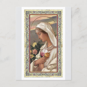 Madonna in White  Postcard