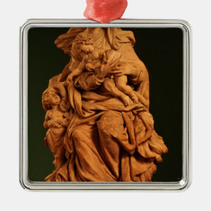 Madonna, Jesus and St. John the Baptist Metal Tree Decoration