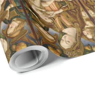 Madonna Jesus Christ Angels Elegant Wrapping Paper