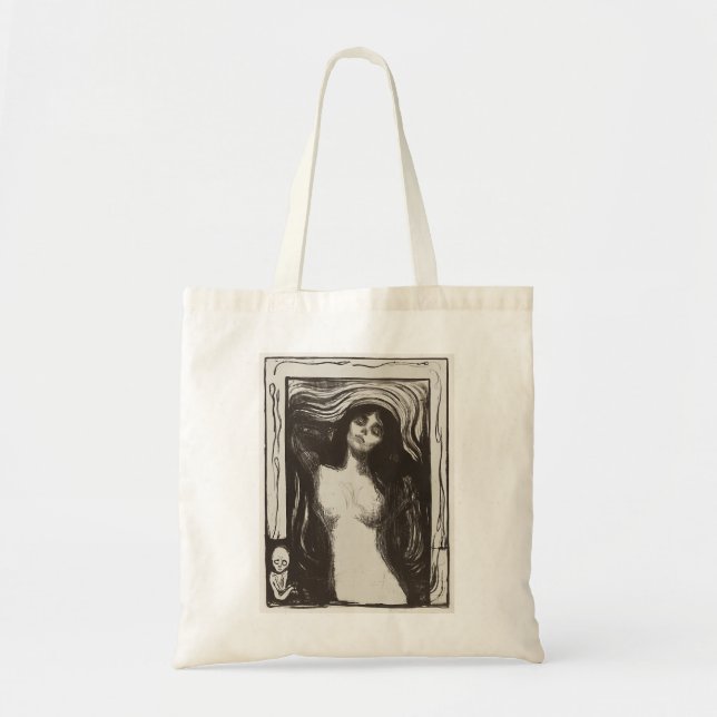 Madonna Liebendes Weib (1895) by Edvard Munch Tote Bag (Front)