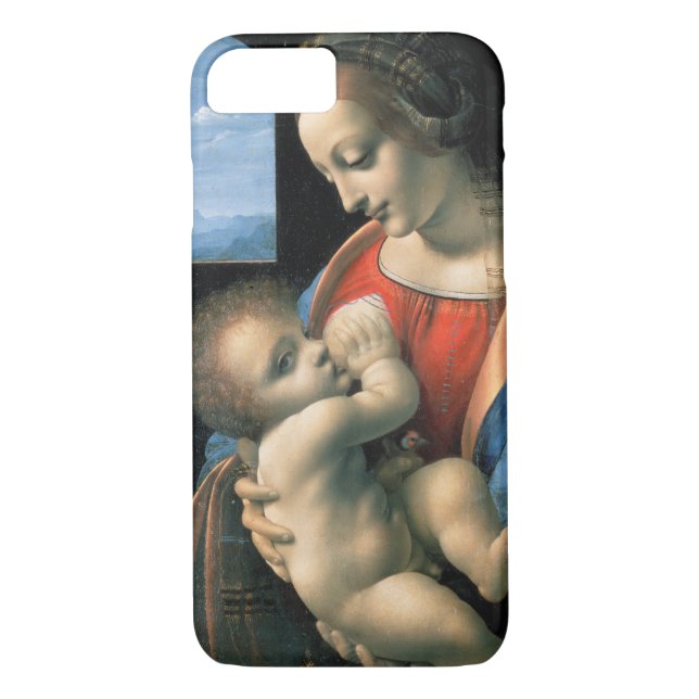 Madonna Litta, Leonardo da Vinci, 1490-1491 Case-Mate iPhone Case (Back)