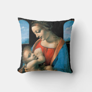 Madonna Litta, Leonardo da Vinci, 1490-1491 Cushion
